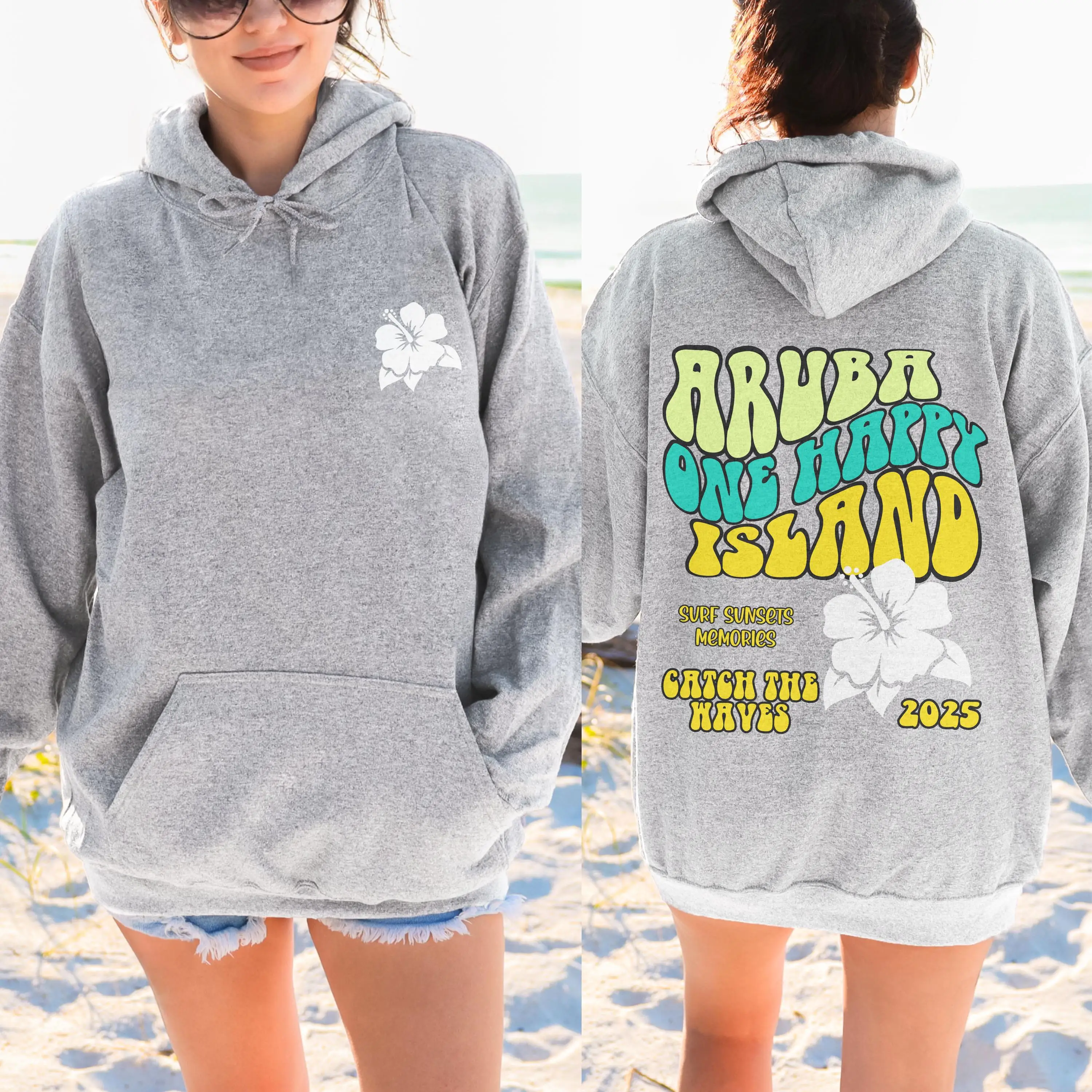 

Aruba One Happy Island Hoodie Men's and Women's Long Sleeve Sweatshirt Pullover Y2k Tops Fashion Autumn Winter Clothing Hoodies
