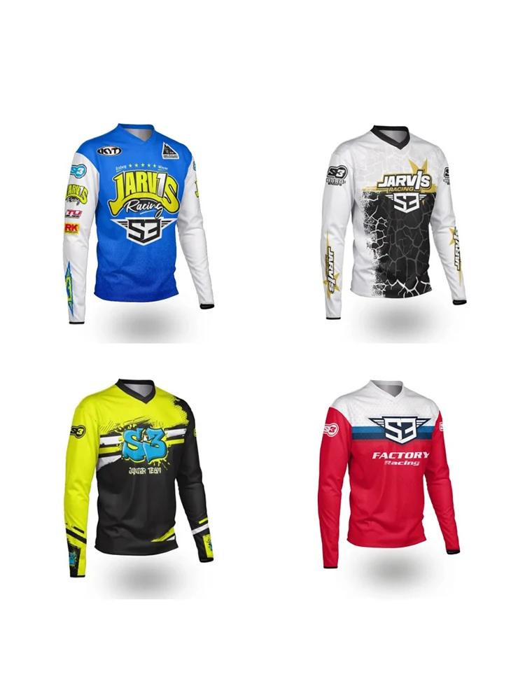 AliExpress NONE S3 Parts Enduro Long Sleeve Jersey DH Motocross Downhill Jersey Enduro Mountain Bike BMX Jersey MTB Mountain Bike Shirt