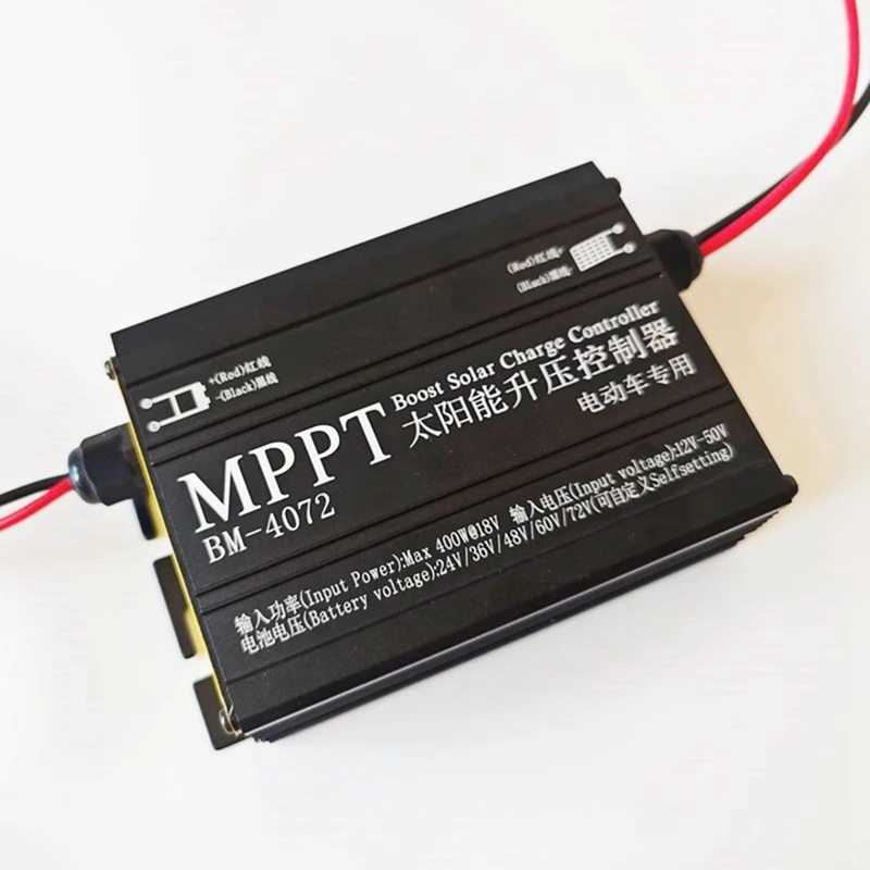 MPPT Solar Boost Charge Controller 400W Booster Voltage Regulator For 24V 36V 48V 60V 72V Lead Acid/Lithium Battery