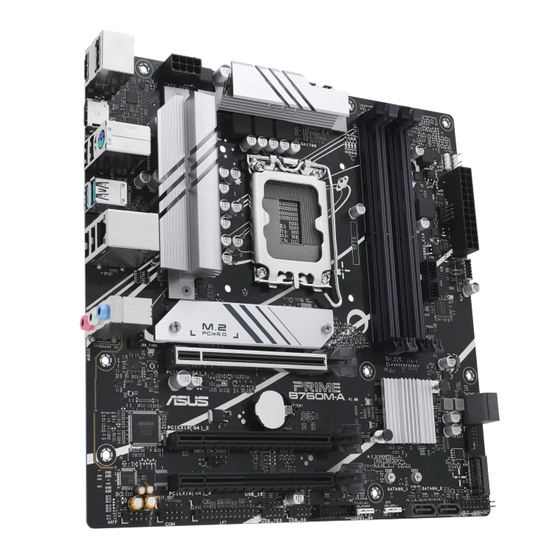 ASUS PRIME B760M-A Intel B760 LGA 1700 mATX Motherboard With PCIe 4.0 DDR5 2x M.2 Slots Realtek 2.5Gb Ethernet DisplayPort