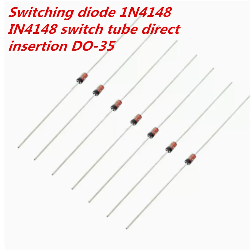 100Pcs 1N4148 IN4148 Doen-35 High-Speed Switching Diodes Nieuwe
