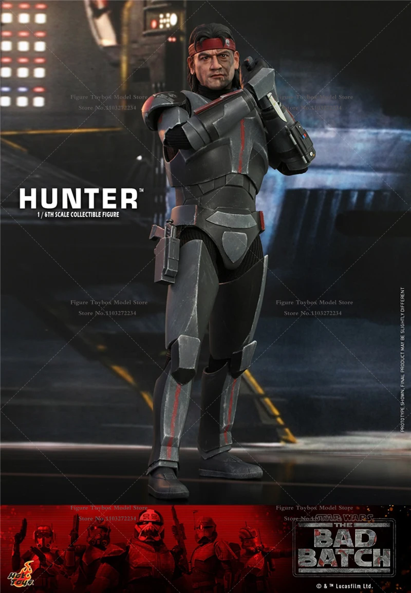 HOTTOYS HT 1/6 TMS050 Collectible The Hunter Male Action Figure Star Wars: The Bad Batch Movie Original 12