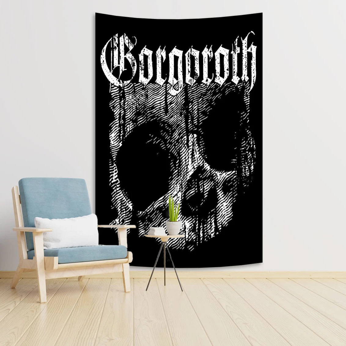 Black Metal Band Rock Tapestry For Living Room And Bedroom Dorm Decoration Wallpaper Tapestry Headboard Background Cloth