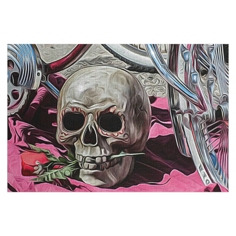 

Skull and Rose Jigsaw Puzzle Woods For Adults Novel Toys For Children 2022 Personalised Toys Wood Animals Puzzle