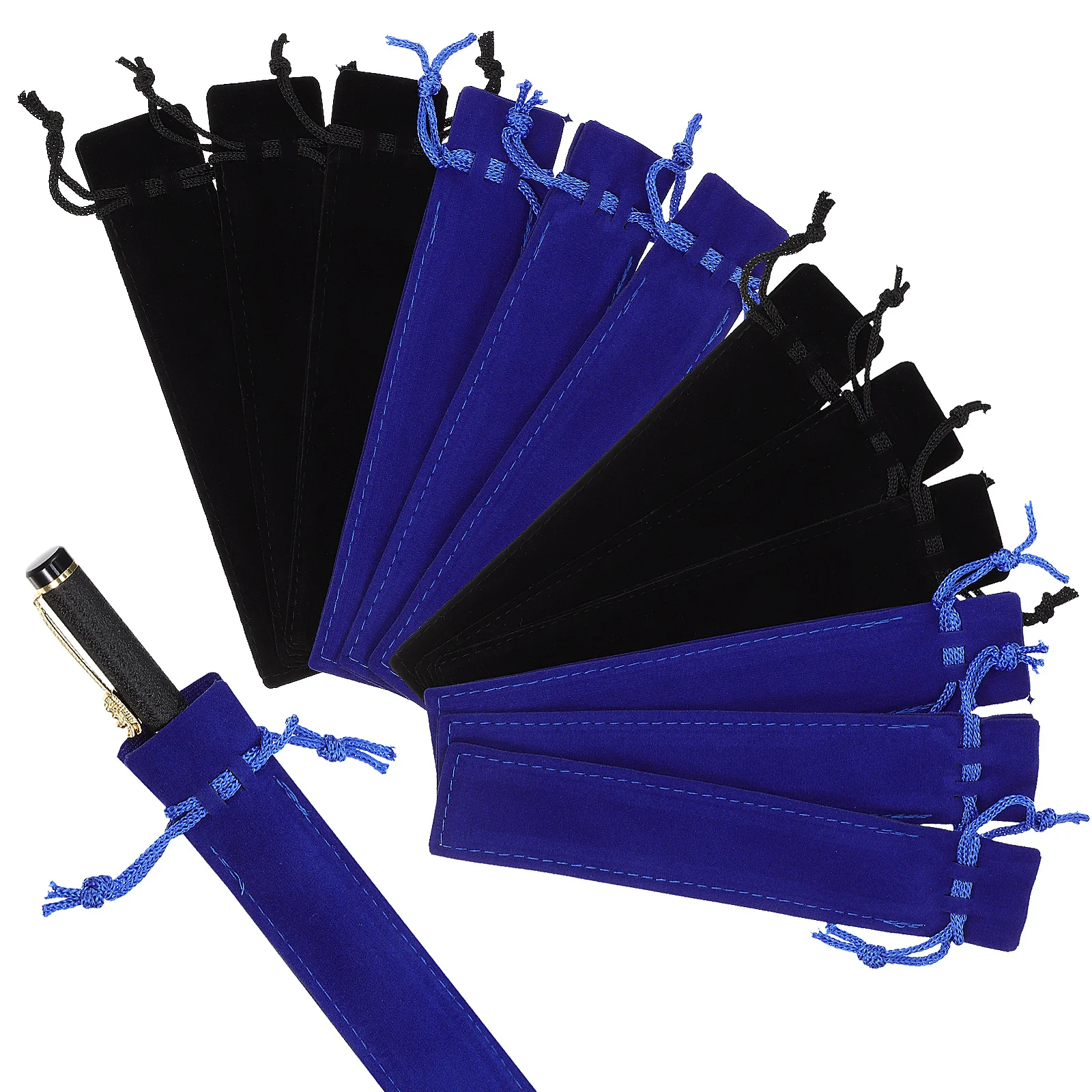 

50pcs Pouches Drawstring Bags Small Pen Storage Pouch For Fountain Ballpoint Pens Pencil Case Organizer Pen Sleeve