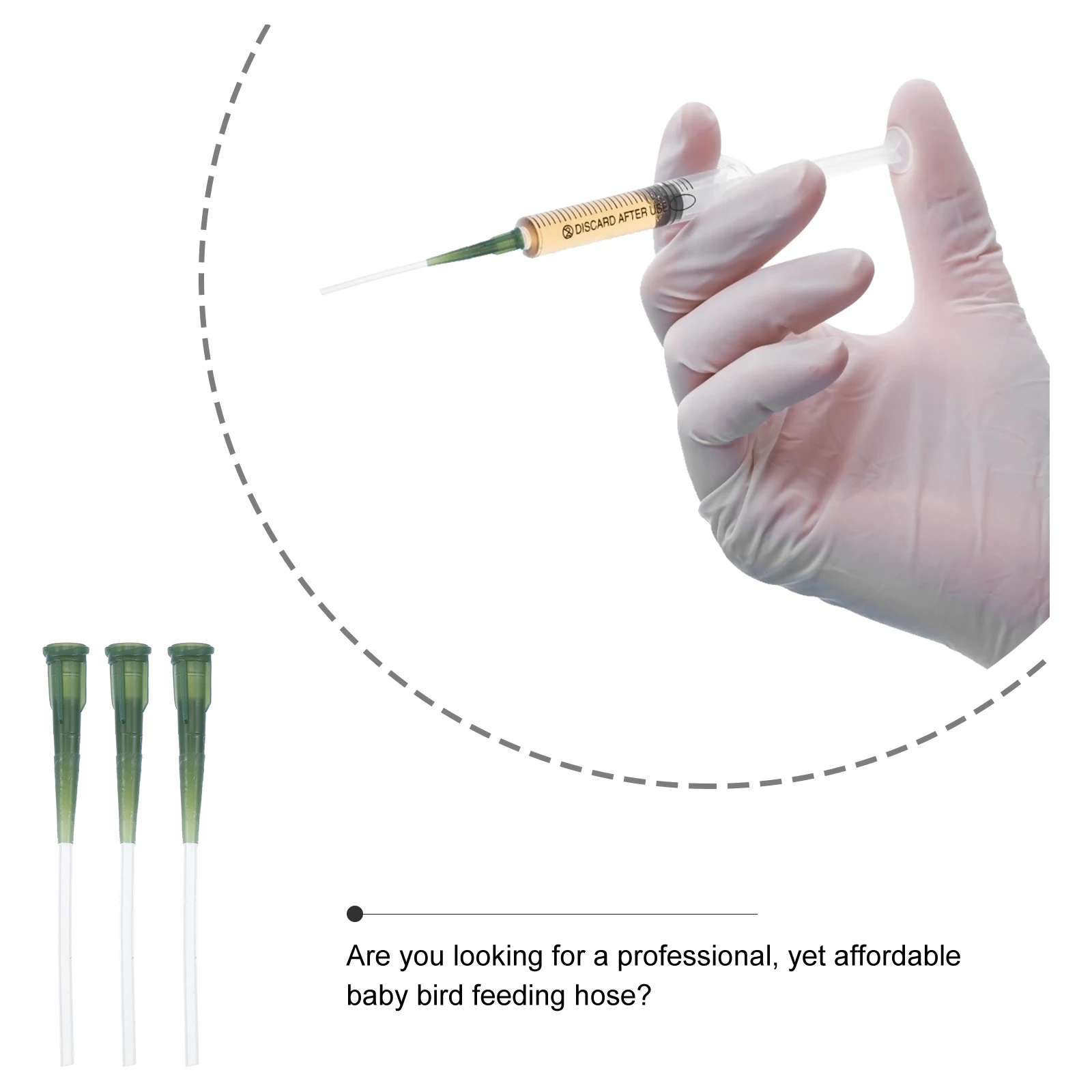 

3pcs Hose Soft Food Grade Pet Device Young Birds Tool Durable Odorless Hose For Birds Accessories Small Bird Feeder Parrot