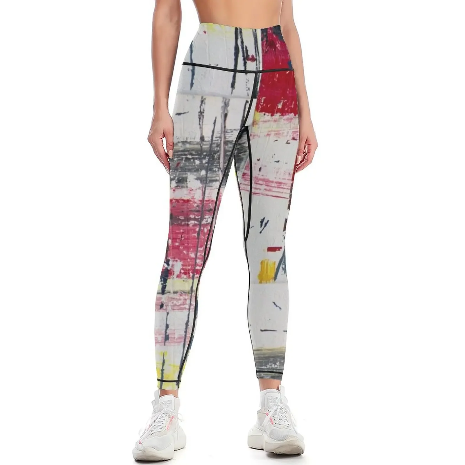 

Red # 3, Abstract Art, Line Abstract, Abstract Drawing, Carlos Montes De Oca Leggings Tight fitting woman Womens Leggings