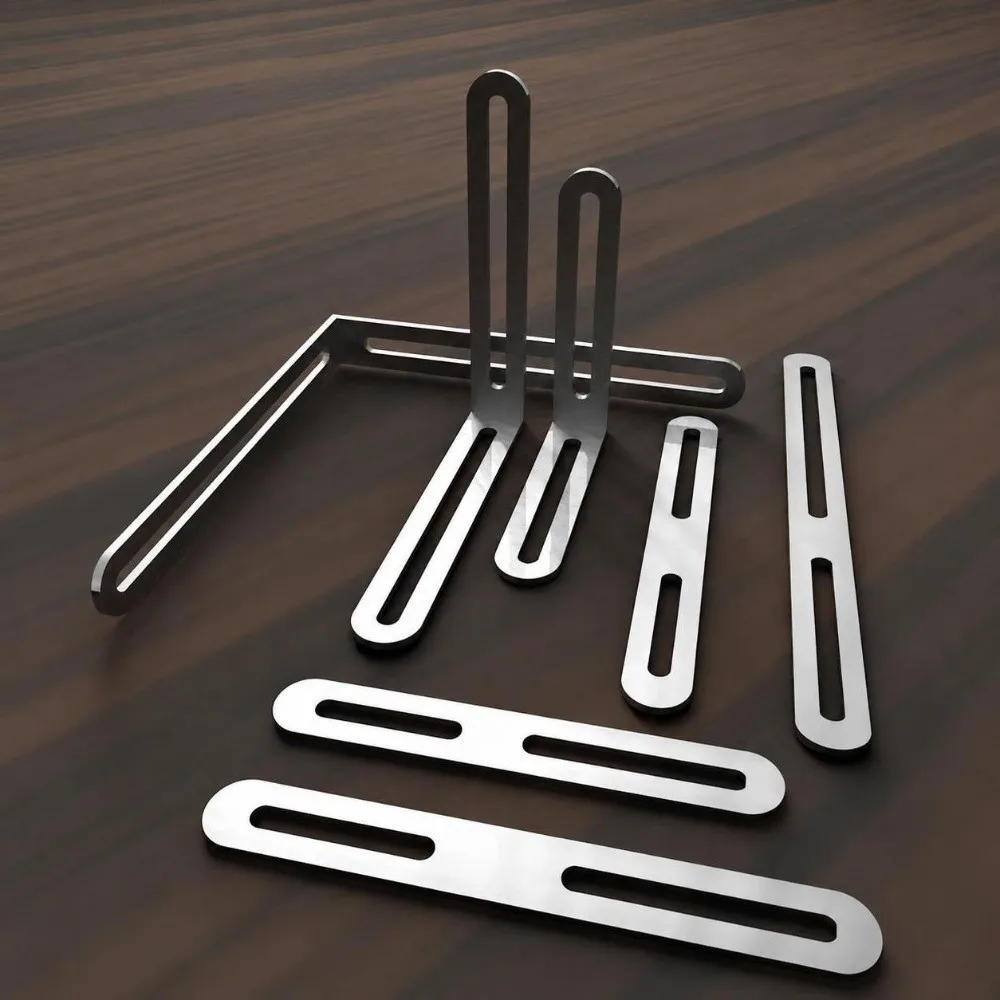 Durable L-shaped Stainless Steel Angle Code Adjustable Load Bearing Furniture Fixer Shelf Corner Brace Cabinet Fixing