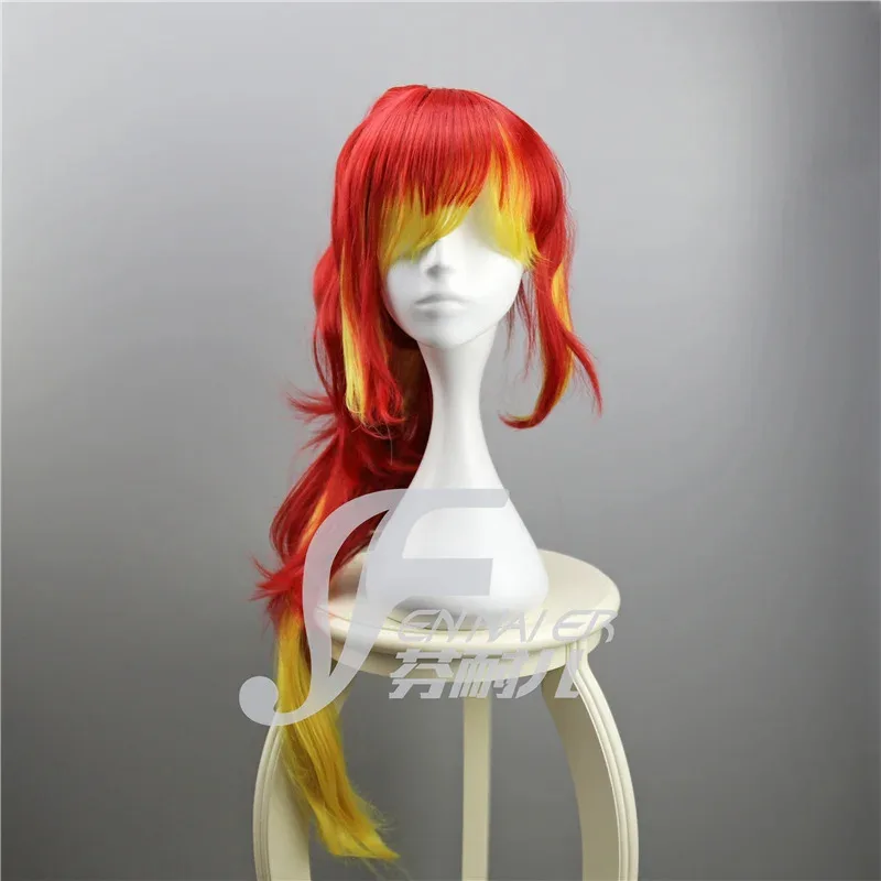 

NewAnime Blue Cosplay Ao no Exorcist Role Play Kirigakure Shura Long Hair Ponytail Wig5;c,6's.2;b'8,