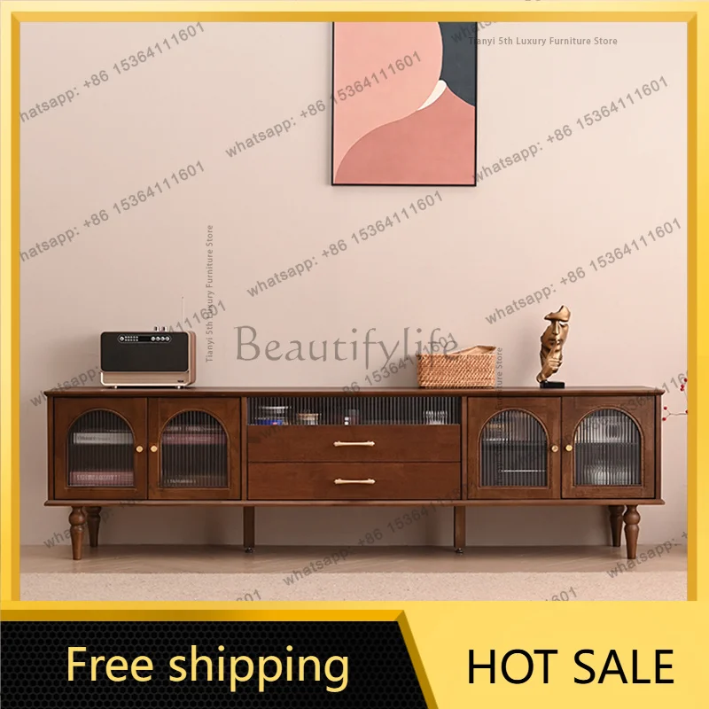 LJY Wooden Cabinet TV Stands Living Room Luxury Modern Supports TV Stands Entertainment Center Home Furniture Televisie Kast FYT