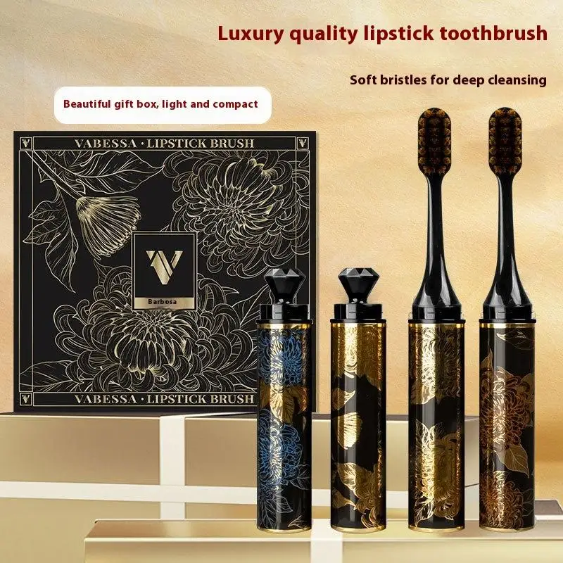 4pcs/Box Portable Toothbrush Highly Efficient Cleaning Ultra Soft Comfortable Bristles Travel Home Cleaning Toothbrush