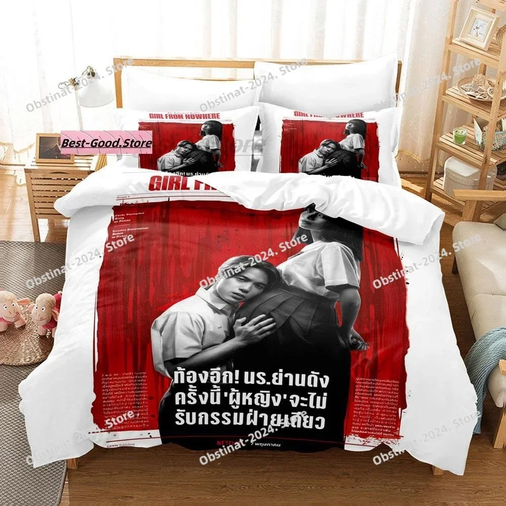 

Girl From Nowhere 2 Nanno Thai Series Bedding Set Printed single Comforter Duvet Cover Pillow Case 3 Pieces Sets Kids Adult Size