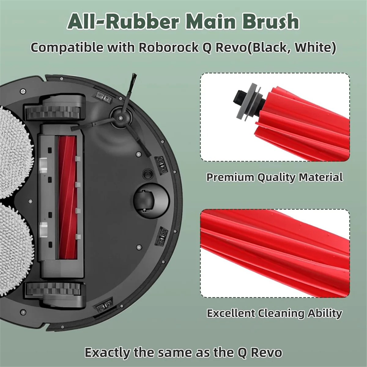 ل Q روبوت فراغ الجانب الرئيسي فرشاة فلتر Hepa ممسحة القماش منصات أكياس الغبار اكسسوارات عدة