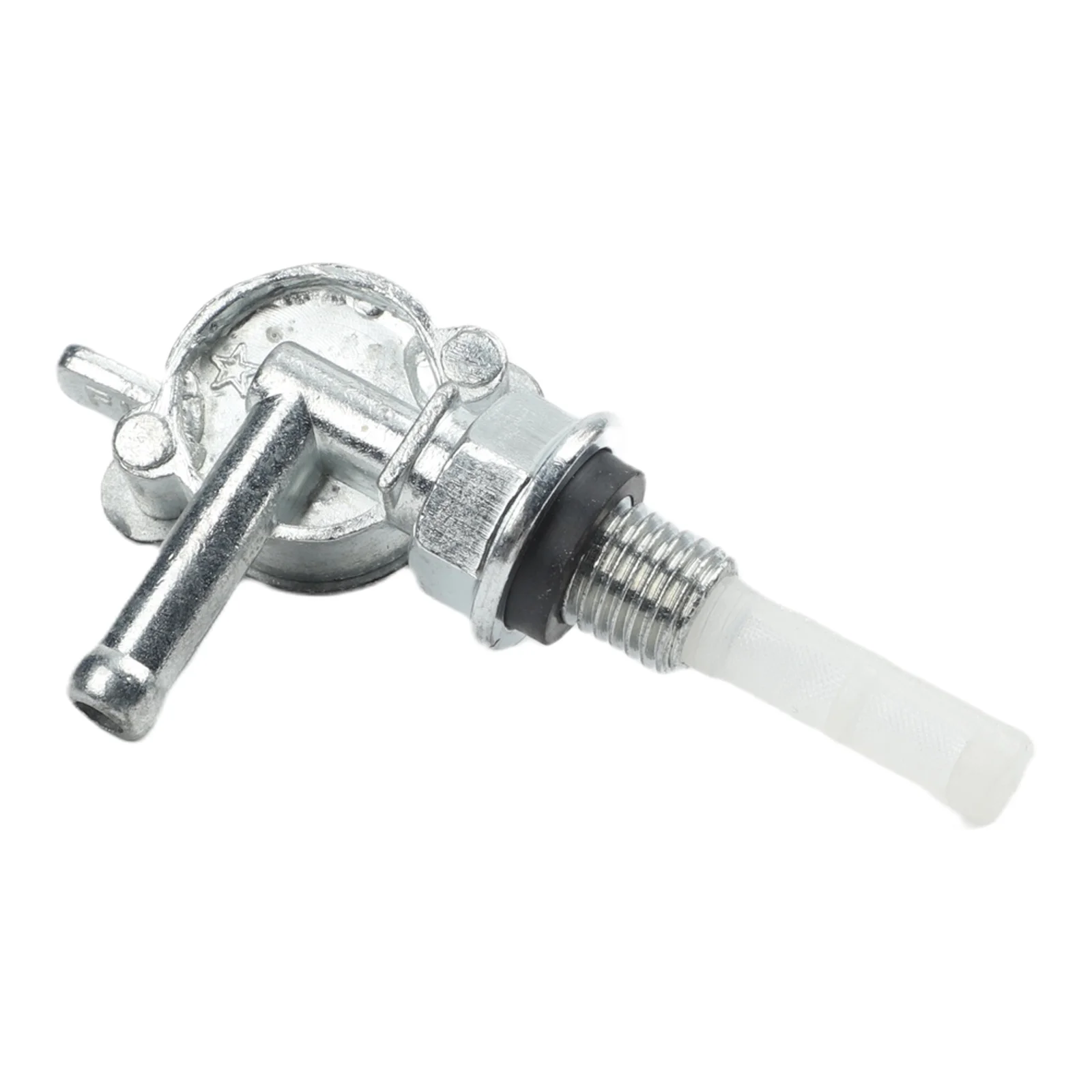 ON OFF Fuel Tank Shutoff Valve for Gas Engines and Generators with M10x1.25 Port and 1/4 Hose Barb Stainless Steel 7cm Length