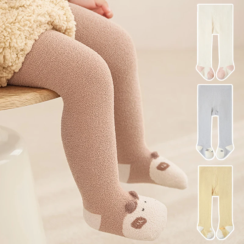 Kids Pantyhose Cartoon Newborns Toddlers Cute Baby Stocking Warm Thicked Infant Tights For Boys And Girls