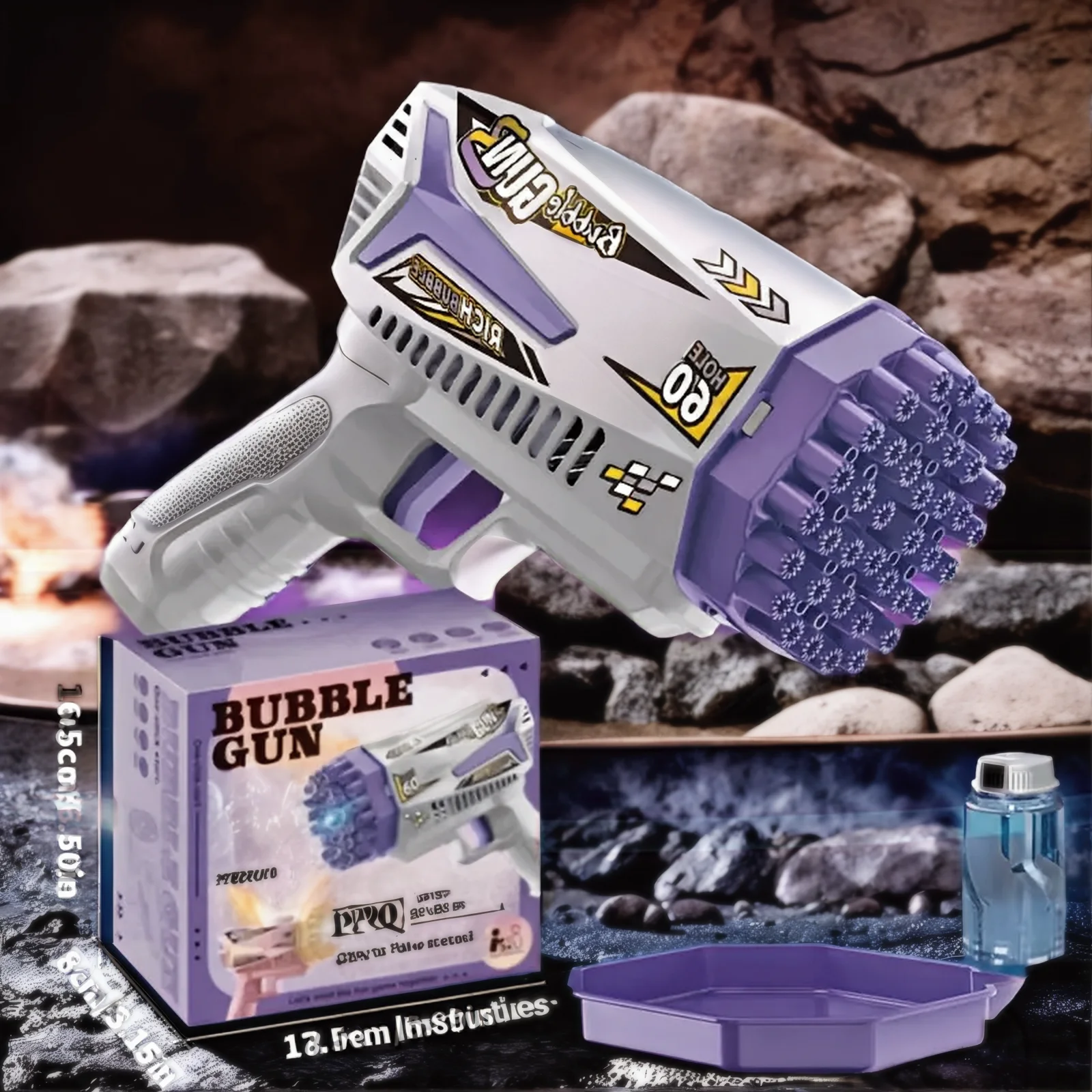 لعبة نفخ فقاعات الشاطئ للأطفال الأكثر مبيعًا في الصيف الأمريكي، مسدس لعبة الفقاعات المفضل للأولاد والبنات في الهواء الطلق، يجب اقتناؤه