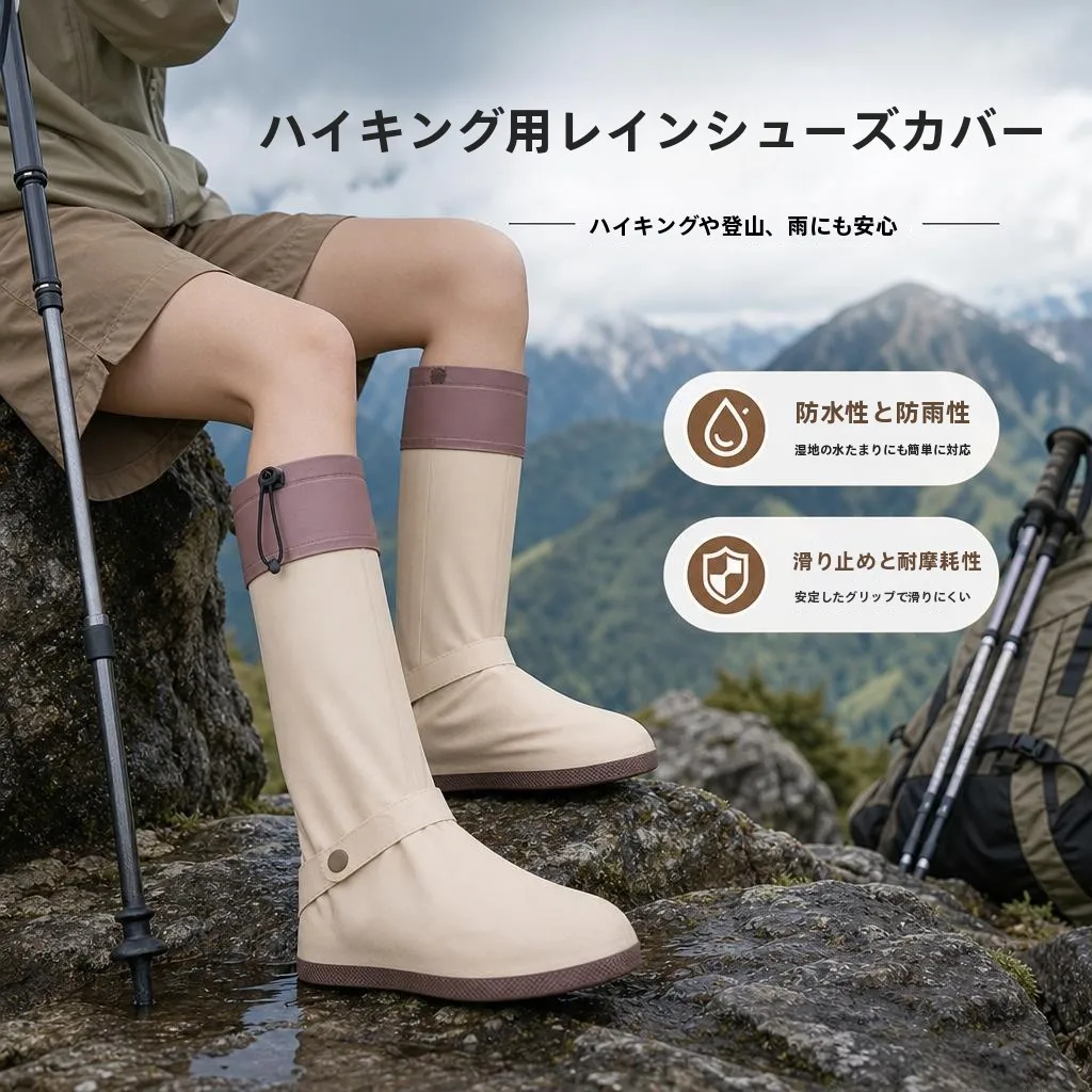 thickened-high-tube-waterproof-non-slip-pvc-rain-boot-covers-for-hiking-cycling-men's-style-durable-student-climbing-foot-cov