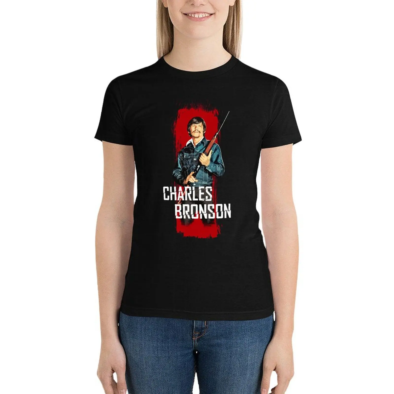 Charles Bronson - Mr. Majestyk T-Shirt Short sleeve tee Female clothing Women clothes