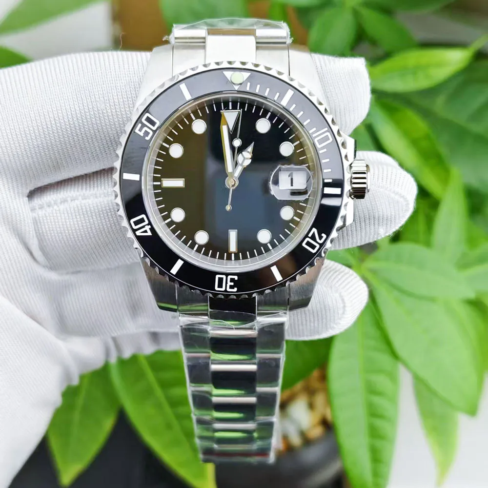 

Custom Men's 35 Calendar Watch 904L Stainless steel 40.5mm green glow-in-the dark NH dial 35 NH Movement 35 Watch accessories