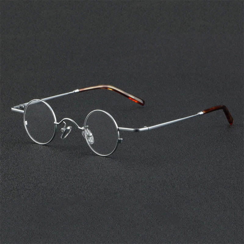

Vintage Fashion Eyeglasses Alloy Acetate Frame Retro Small Round UV400 Women Men High Quality Eye Glasses Frame