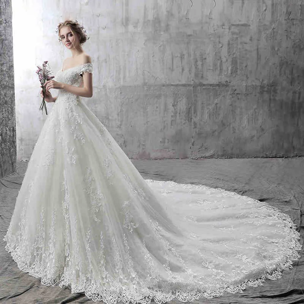 Sexy A Line Bridal Gowns 2024 Boat Neck Sleeceless Floor Length Wedding Dress Custom Made High Quality Princess Bride Dresses