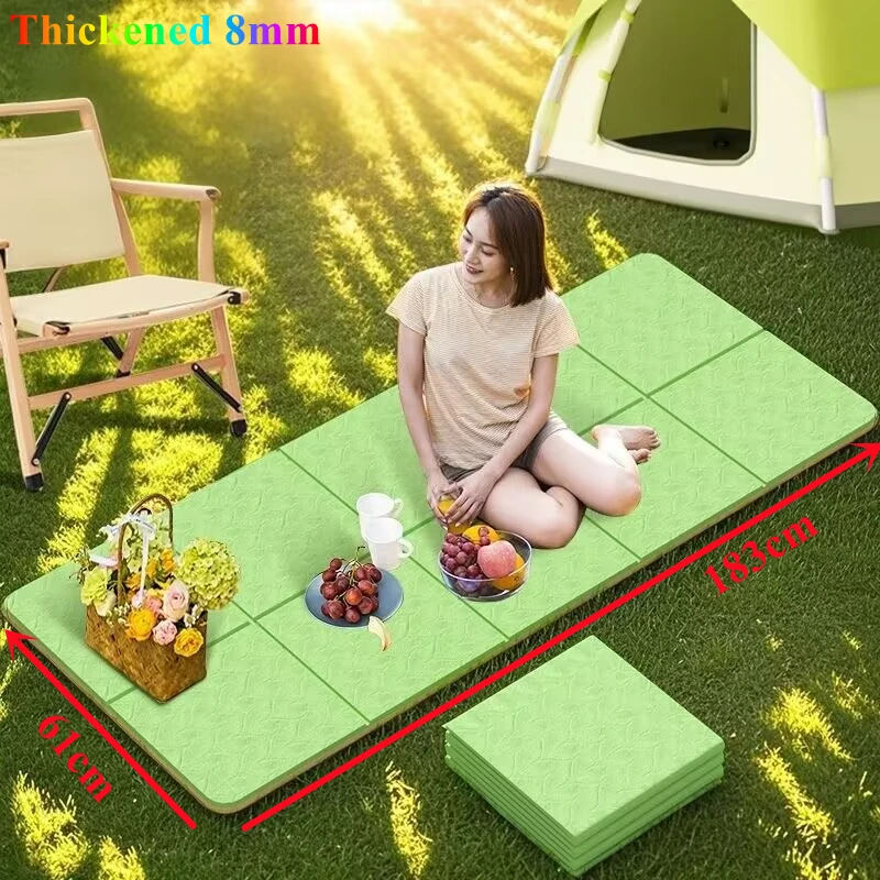 Mat for Yoga Pilates 1830x610x8mm Thick TPE FoldableHome Workouts and Floor Exercises Yoga Mat Easy To Store Travel Exercise