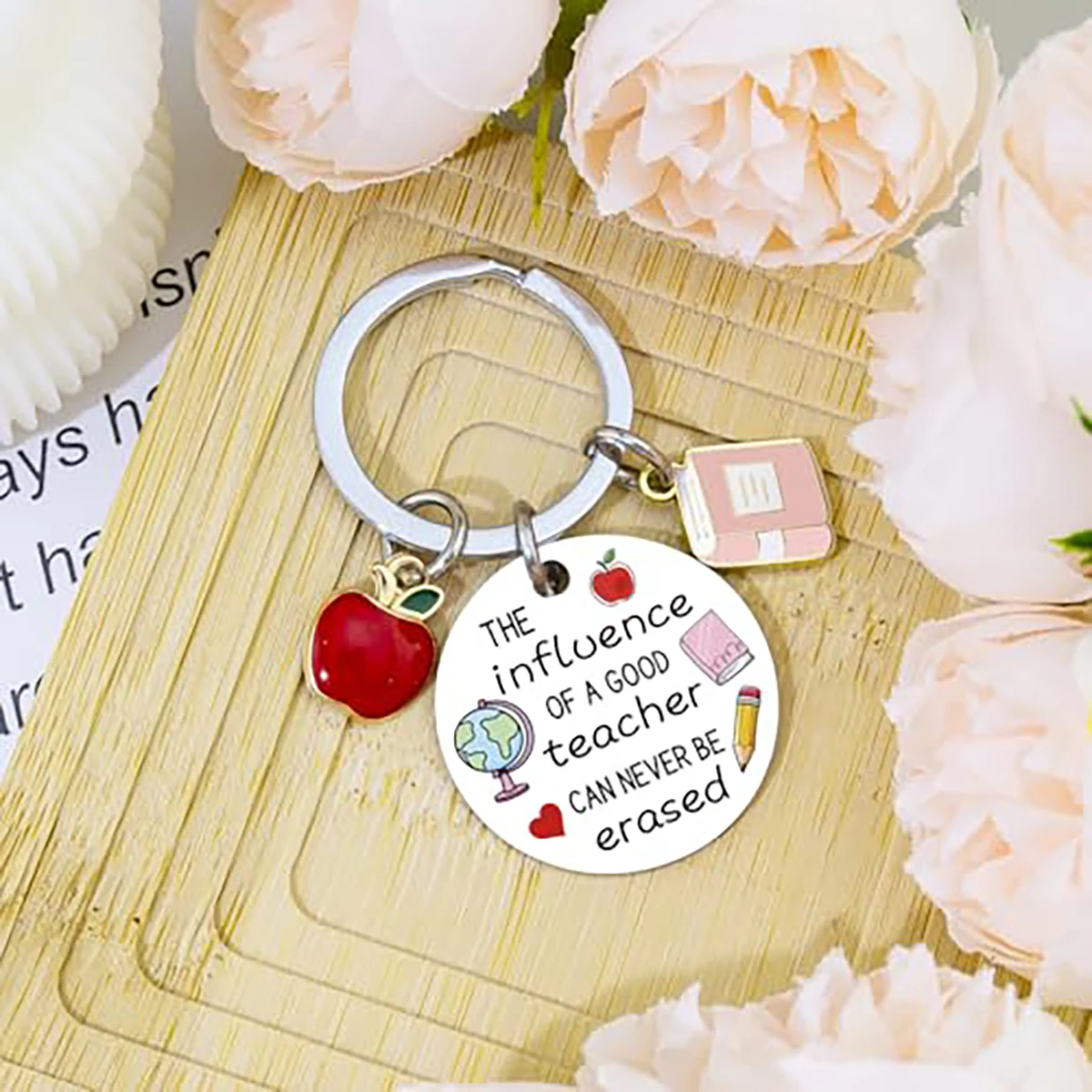 Teacher Appreciation Keychain, Inspirational Gift for Teachers, Retirement Graduation Christmas