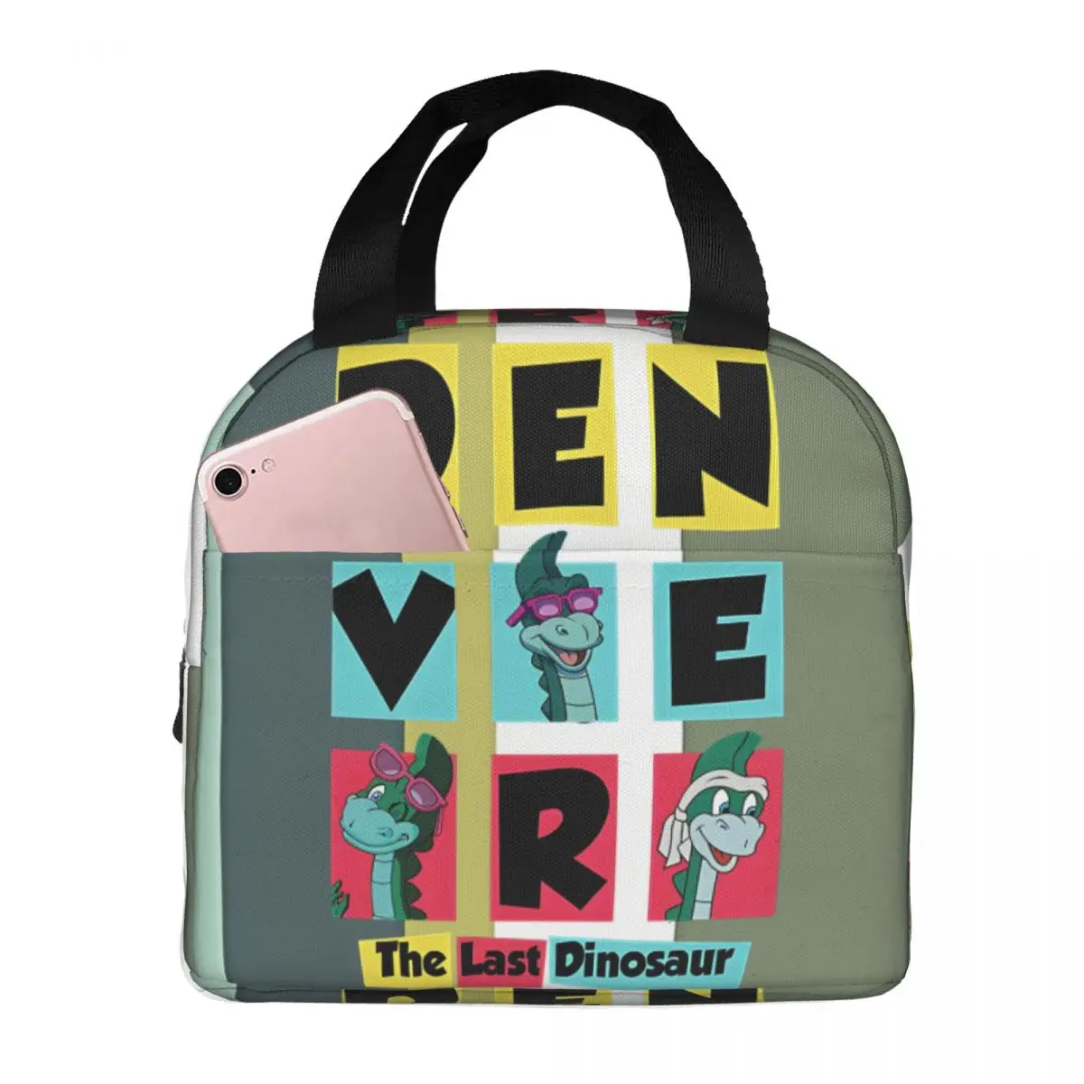 Students Travel Storage Bags Denver The Last Dinosaur Scarf 2024 New Denver the last dinosaur Aluminum Foil School