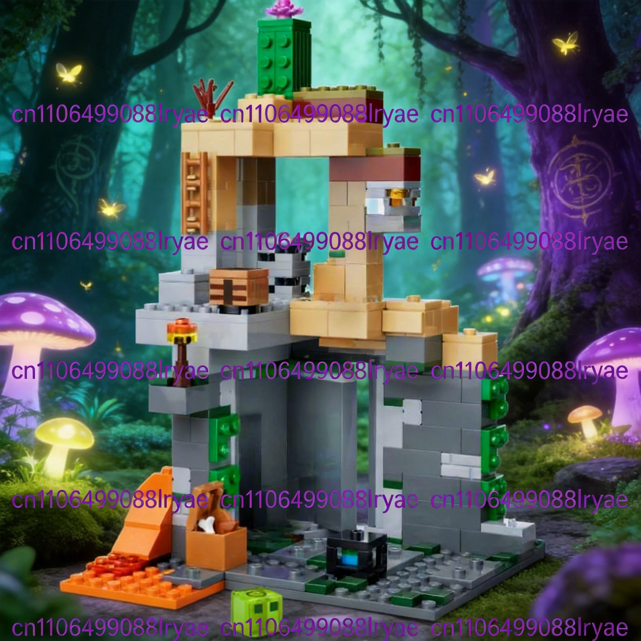 

MOC My Mini World is compatible with Zombie Dungeon boys and Girls building blocks toys Birthday Christmas gifts