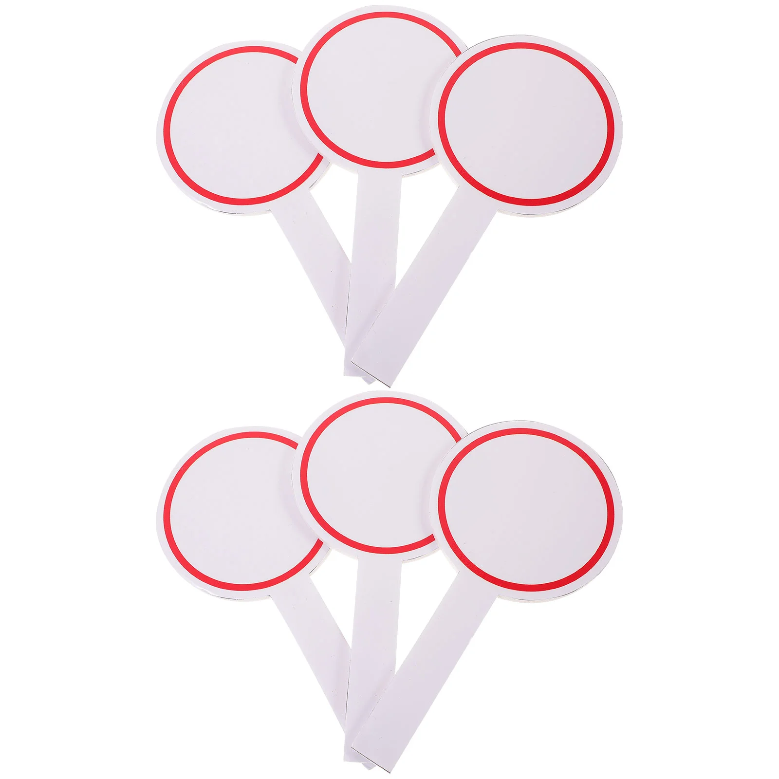 6 Pcs Small Wipe The Board Score Student Handheld White Foam Erasable Scoreboard