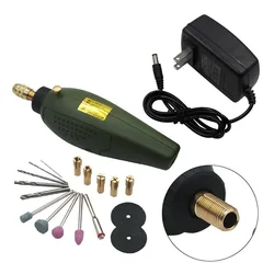 12V Power Tool Engraving Pen Mini Electric Grinder Polishing Mill Small Cutting Manual Drilling Machine