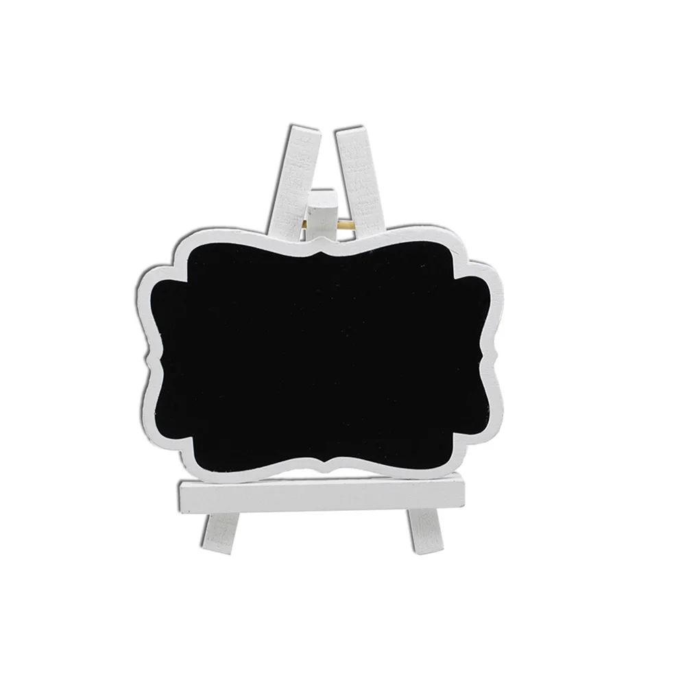 10 قطع من علامات السبورة الخشبية الصغيرة من الخشب الأبيض سهلة الاستخدام والكتابة مثالية للحفلات والحرف اليدوية سبورة صغيرة #2