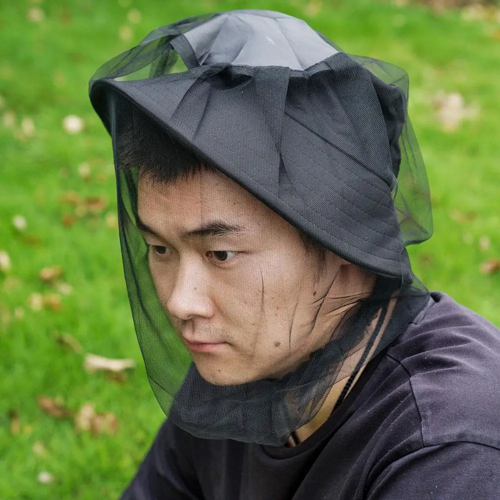 Anti Mosquito Fishing Cap Breathable Mesh Fishing Hat Net Face Protector Outdoor Travel Camping Sunshade Hats