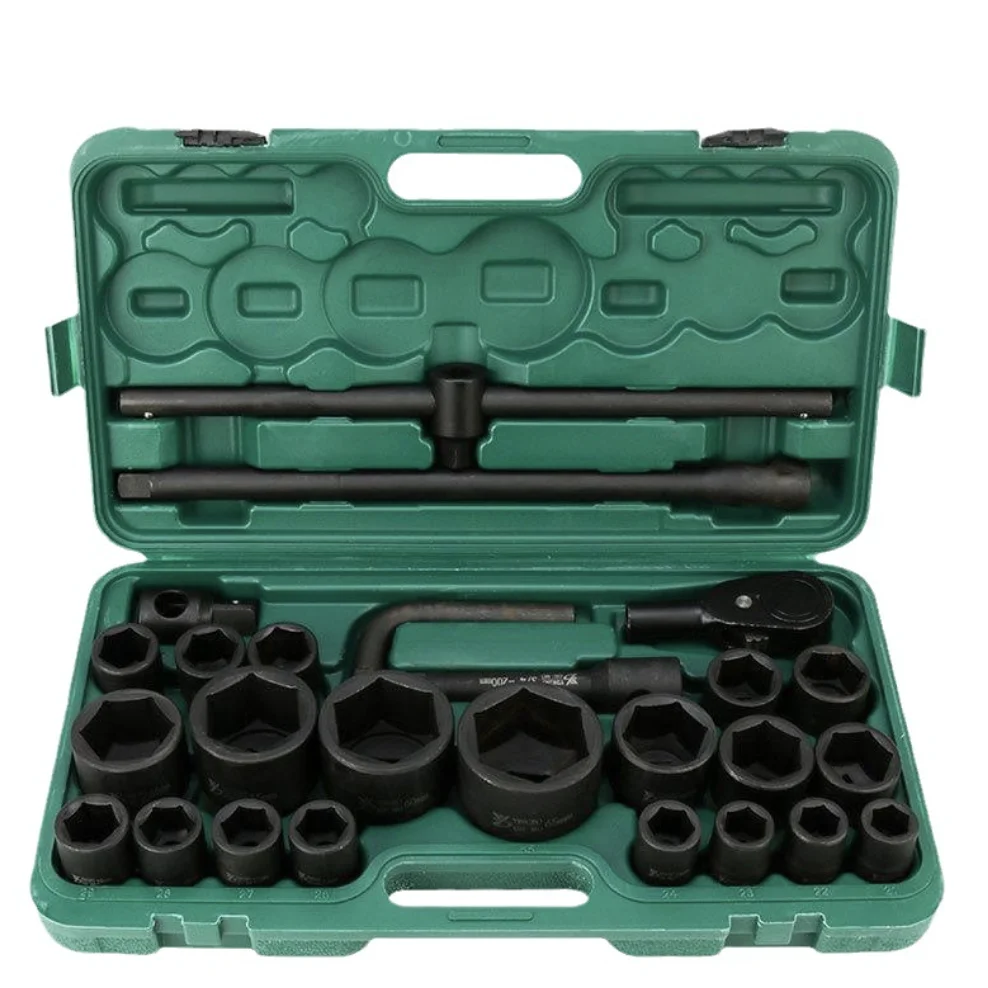 For 26-Piece Auto Repair Heavy Duty Metric Socket Set 26-Piece Tool Set