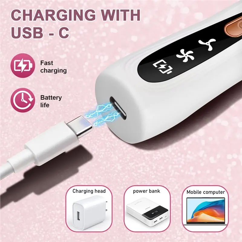 BAAR-Automatic Electric Diamond For Painting Pen Rechargeable Smart Display For Painting Accessories DIY Diamond Drill Pen