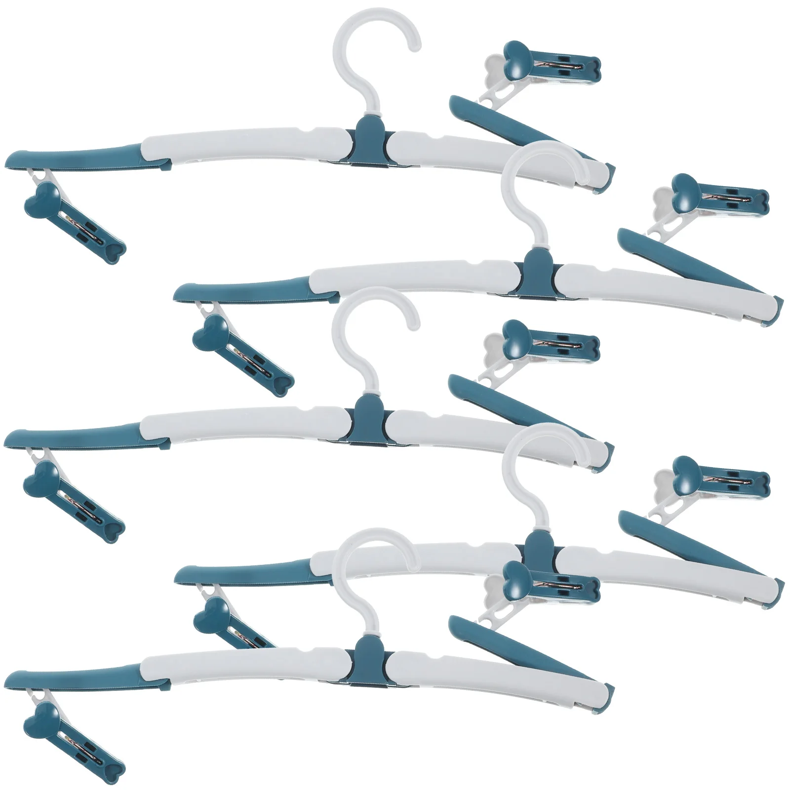

5 Pcs Foldable Travel Hangers ABS Non Slip Clothes Rack for Suitcase Outdoor Home Portable Clothing Dryer 360 Degree