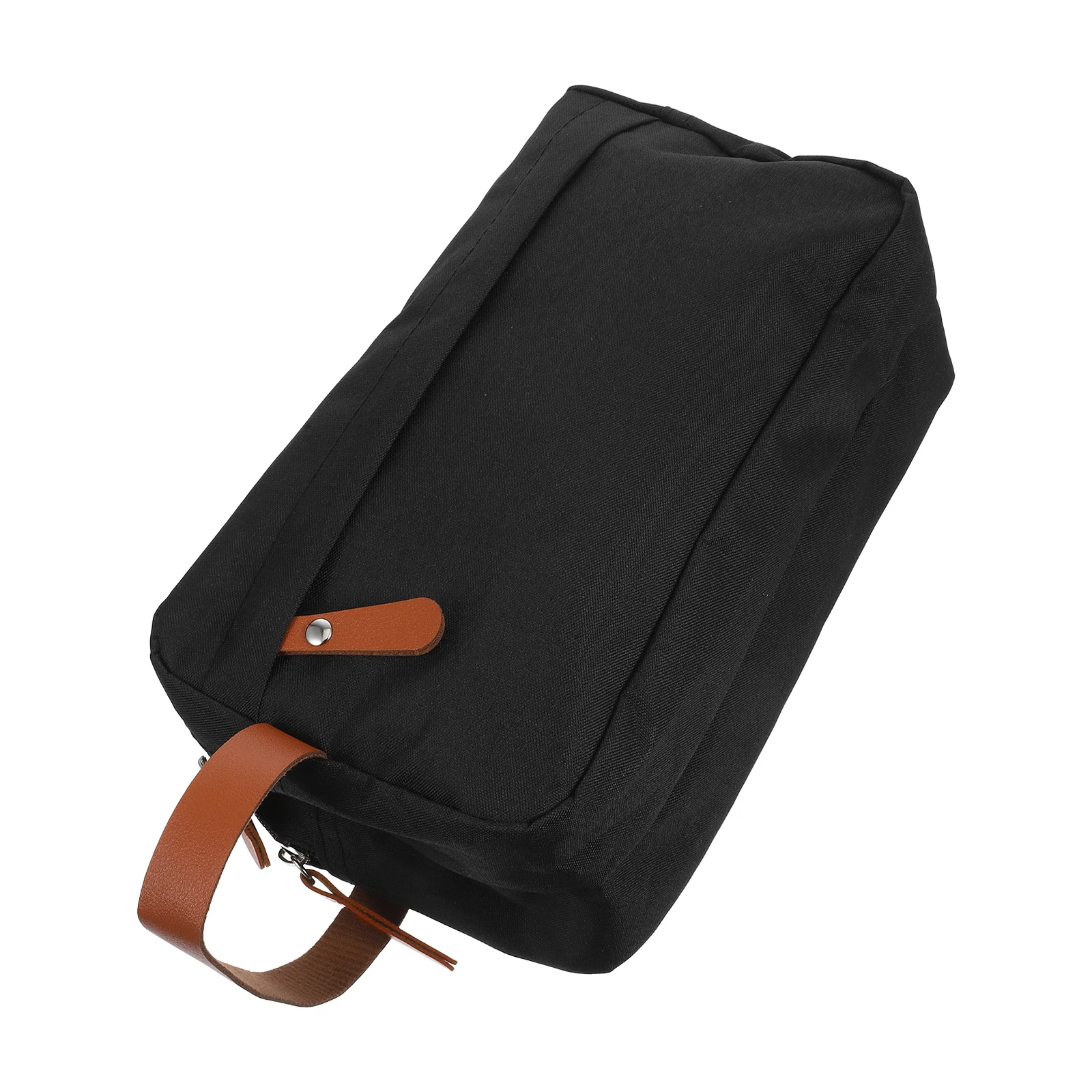 

Large Capacity Wash Bag Black Soft Travel Toiletry Bag Women Handheld Pouch Makeup Storage Organizer Skincare for men