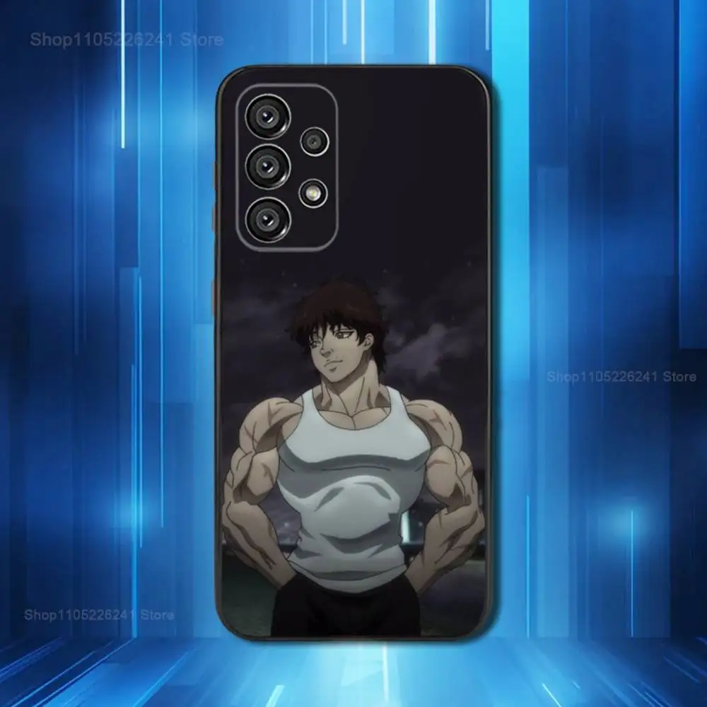 Cool B-Baki H-Hanma Anime لهاتف Samsung Galaxy A53,31,52,72,41,Note,J7,8,9,5G,22,73,32,71, حافظة سيليكون سوداء ناعمة
