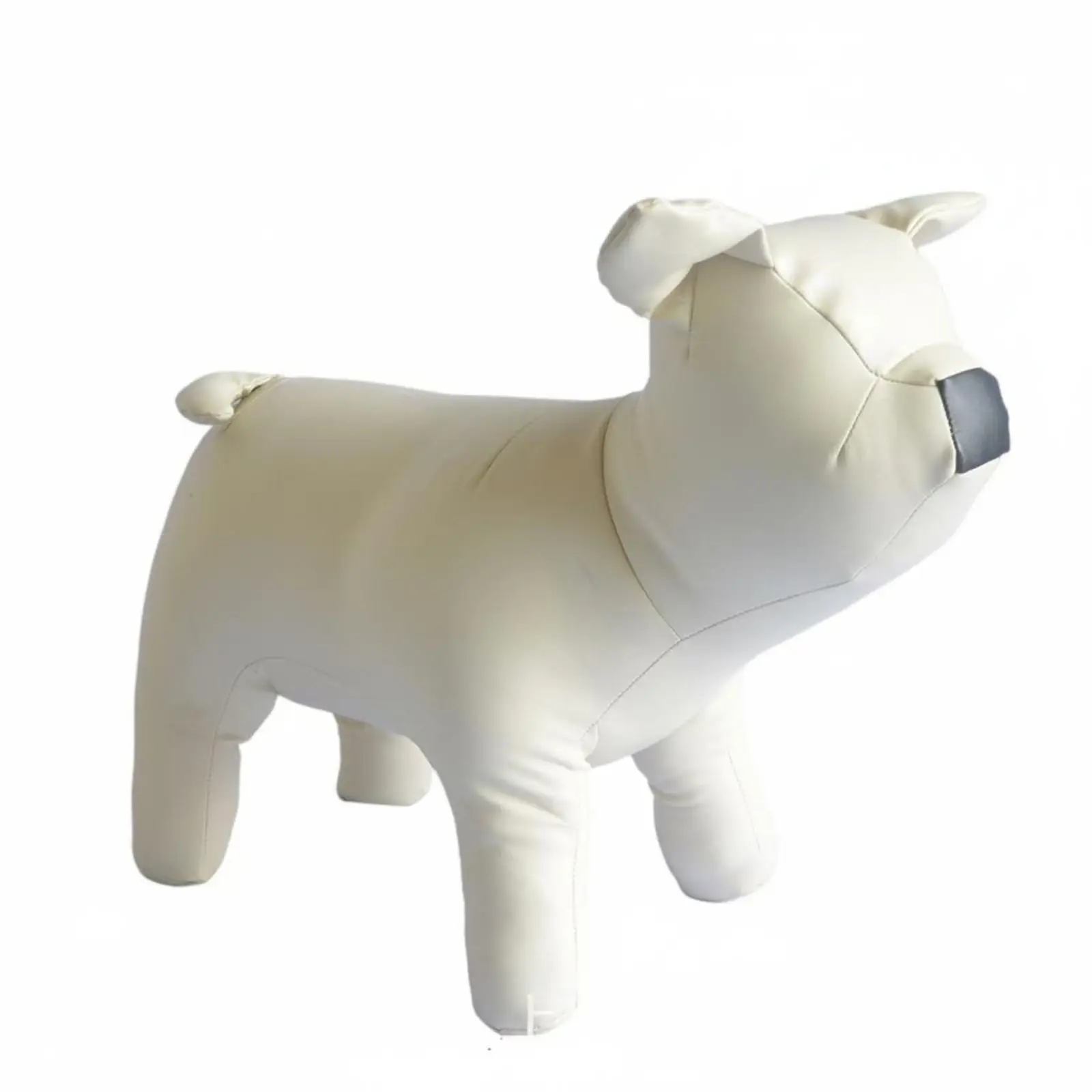 Dog Mannequin Exhibition Stand PU Leather Puppy Model Display Mannequin for Pet Clothes Boutique Use