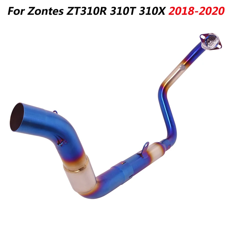 

Escape Motorcycle Front Connect Pipe Head Link Tube Stainless Steel Exhaust System For Zontes ZT310R 310T 310X 2018-2020