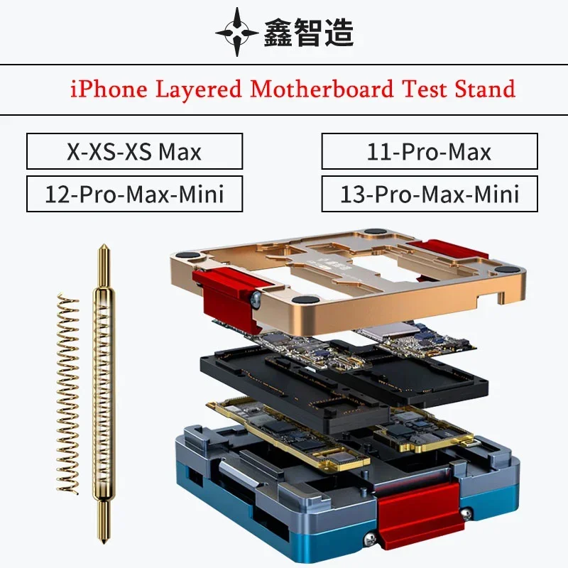 Xinzhizao XZZ 4in1 ISocket Tester Fixture for IPhone X 11 12 13 14