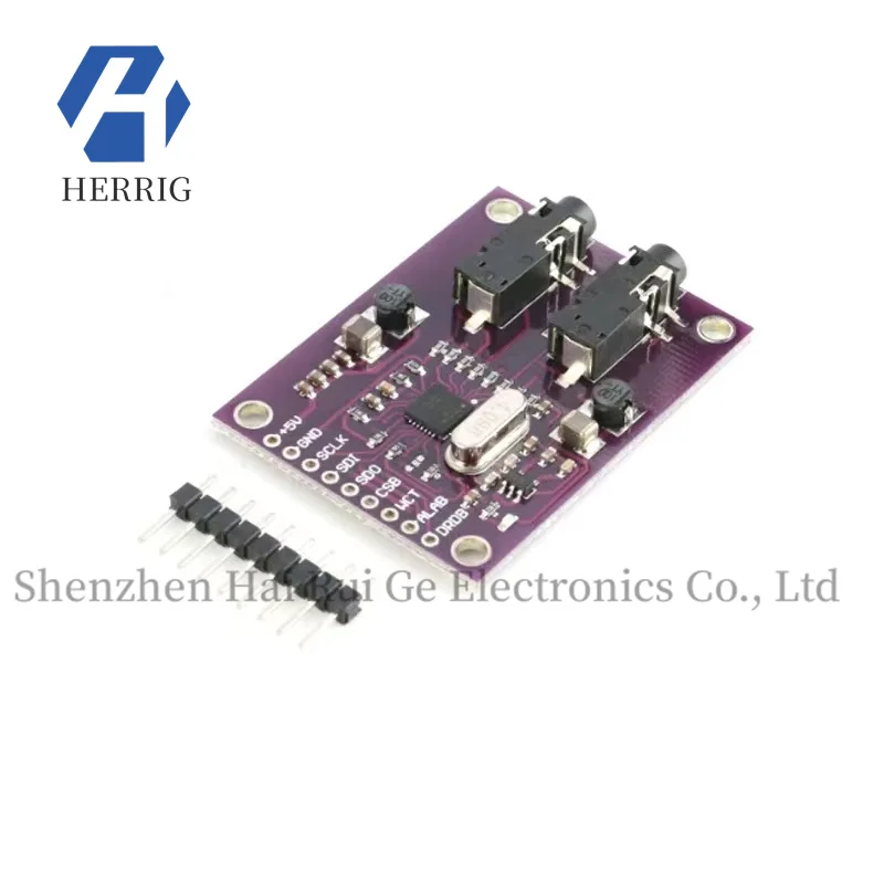 ADS1293 digital ECG module with 3 channels and 24-bit analog front-end