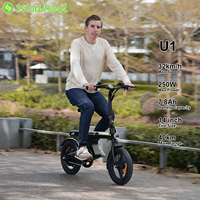 Isinwheel U1 Adult Electric Bike 250W 36V 7.8Ah 14 Inch Fat Tire Max Speed 32 km/h Road Bicycle