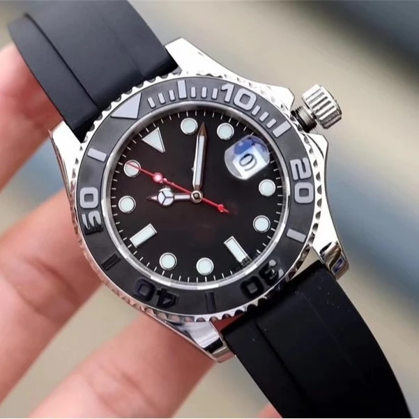 2025 Nuovo orologio da uomo di lusso con lunetta in ceramica, movimento meccanico automatico multifunzione, orologio da polso di alta qualità alla moda Hip Hop