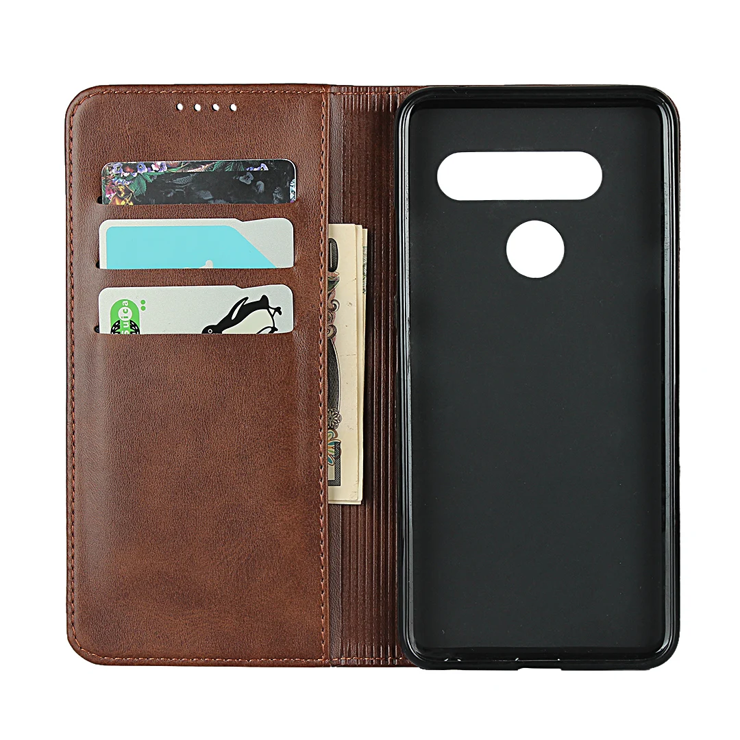 Leather case for LG V40 ThinQ V405 Flip case card holder Holster Magnetic attraction Cover Case Wallet Case