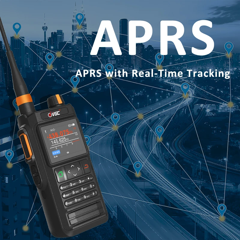 Long Range VR-N76 Handheld Transceiver GMRS Walkie Talkie With Cross-Band Repeat CTCSS For Amateur Radio Operators Enthusiasts