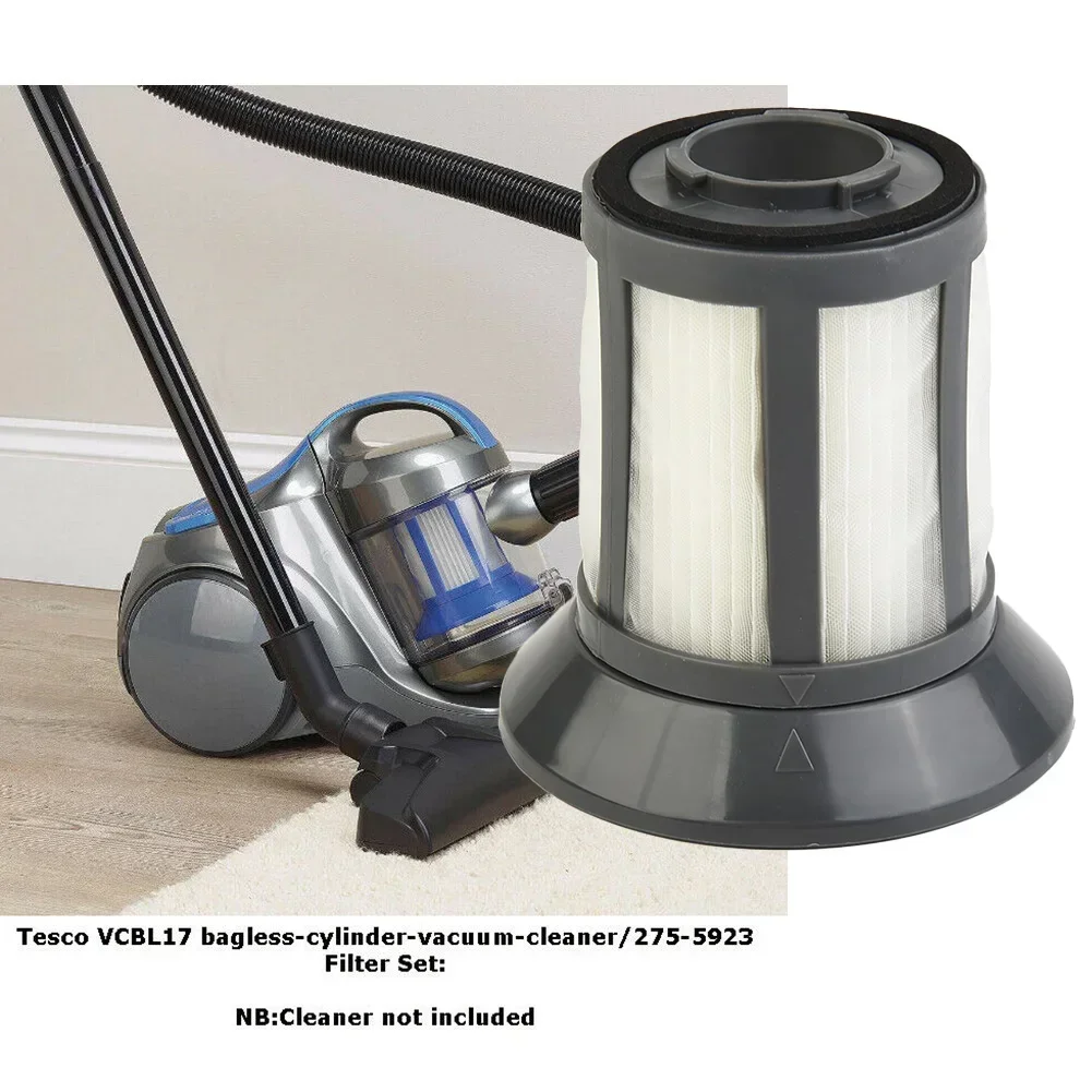 Aspirador Acessórios Filtro Set, Substituir peças Sweeper, Fit para Tesco VCBL15, TENZ VCBL17, 275-5923