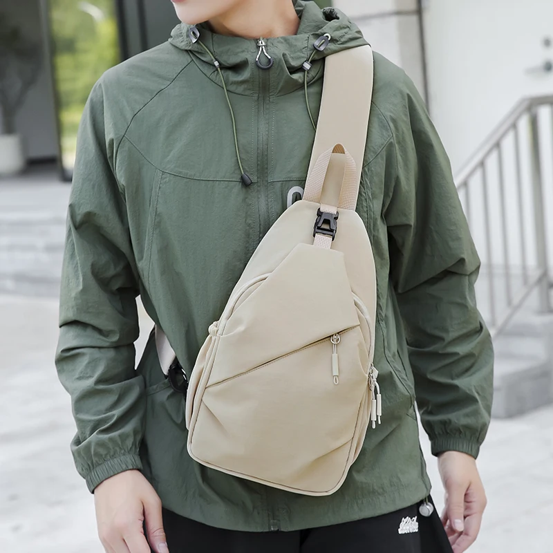 Unisex Große Kapazität Brusttasche Lässige Reise Wasserdichte Einzelschultertasche Einfache Multifunktionale Umhängetasche – Detail 32