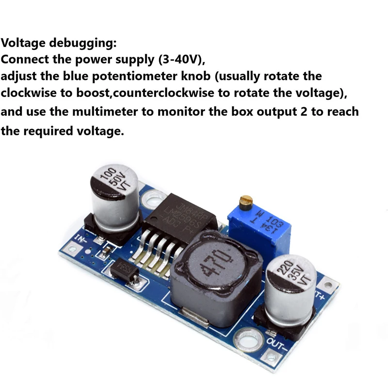 6PCS LM2596 DC-DC Buck Converter,Adjustable Step Down Voltage Regulator 3-40V to 1.5-35V Power Volt Reducer Transformer Module