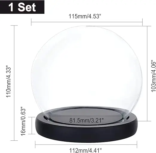 10 stks Cloche Bell Jar Display Dome met Kurk Basis 8 ml Mini Glazen Flessen Dome Decoratieve Potten Vitrine voor Bloem Opslag
